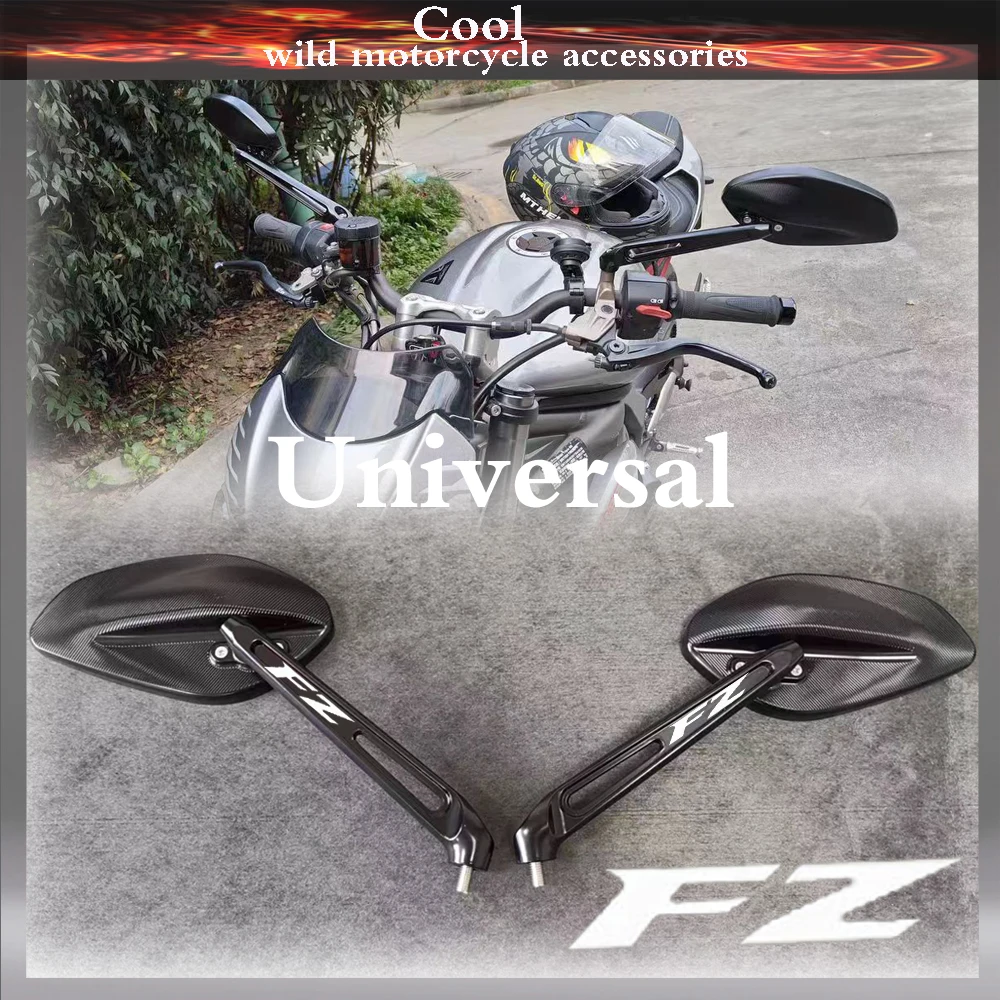 Motorcycle Rearview Side Mirror For YAMAHA FZ25 FZ400 FZ6 FZ1 FZ8 FZ09 FZ10 aluminum alloy Moto Accessories Reversing mirror