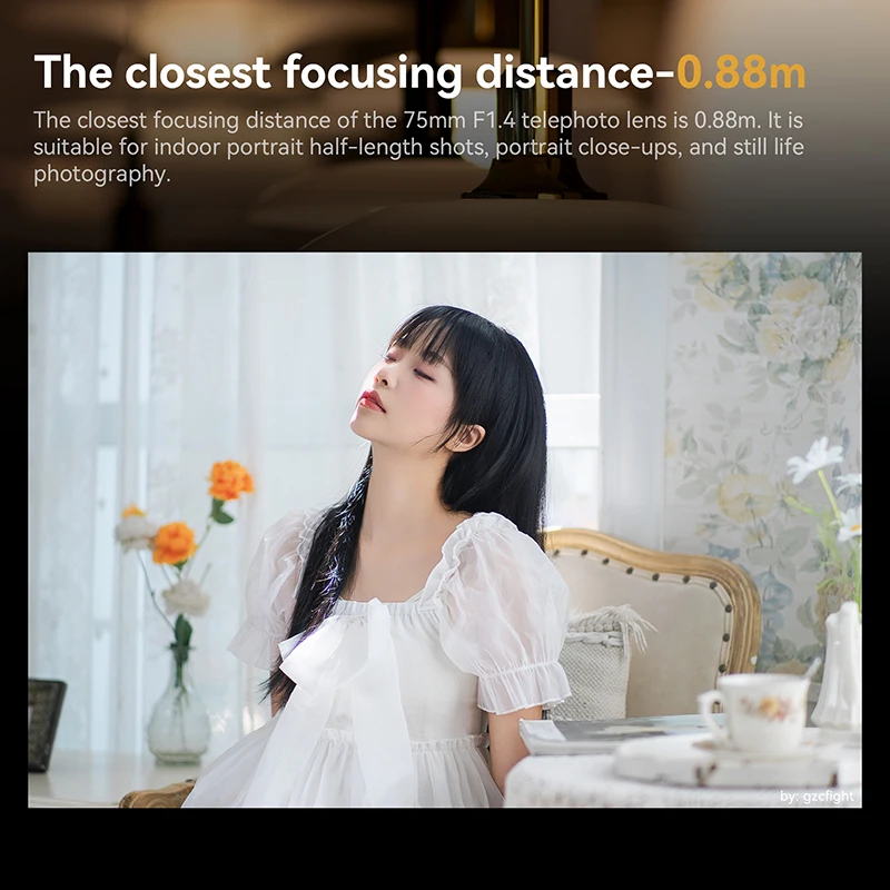 7artisans 75 مللي متر F1.4 إطار كامل التركيز اليدوي فتحة كبيرة صورة رئيس عدسة الكاميرا لسوني E Canon R Nikon Z L Mount