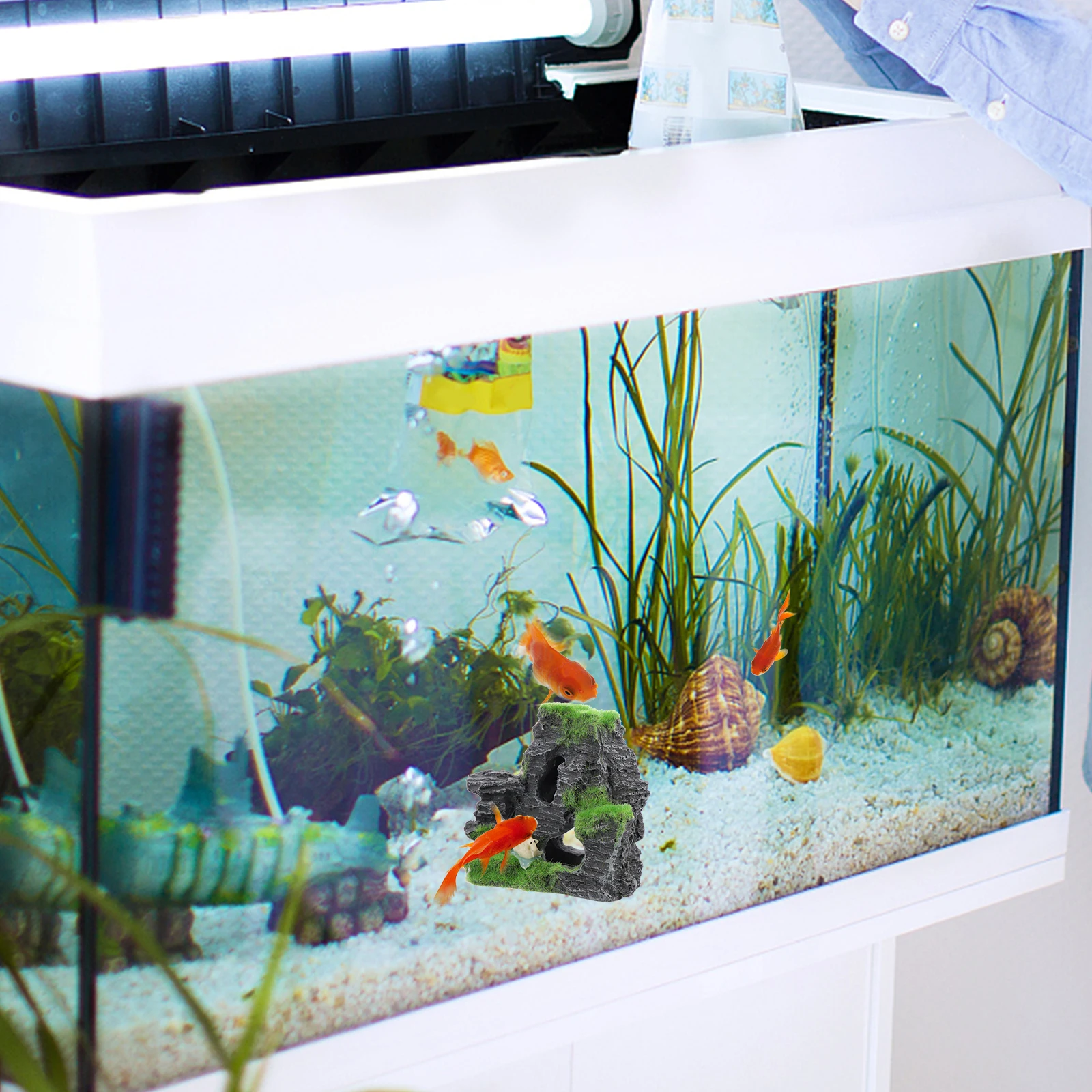 

Realistic Resin Rockery for Aquarium and Turtle Tank Fish Tank Accessories Decorations Extra Large Aquarium Decor Fish Cave