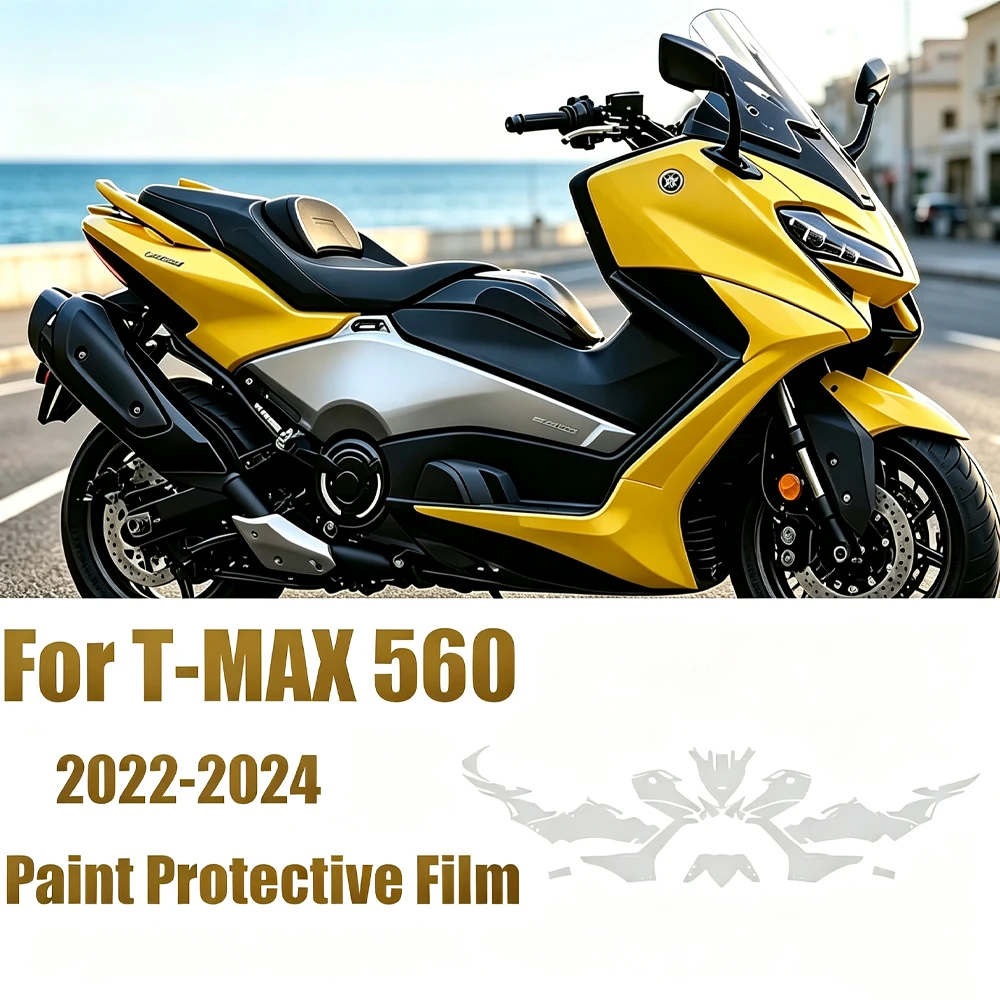 PPF Paint Protection Film For Yamaha TMax560 Motorcycle Set TPU Body Protective Anti-scratch Sticker T-MAX 560 T MAX 560 2022-
