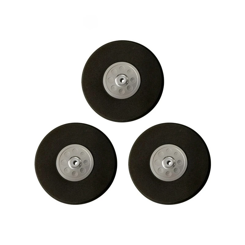 XFlight 1 PC roues de train d'atterrissage en aluminium CNC avec pneus éponge en mousse EVA |   Pièces de rechange pour avion RC |   Accessoire de moyeu durable