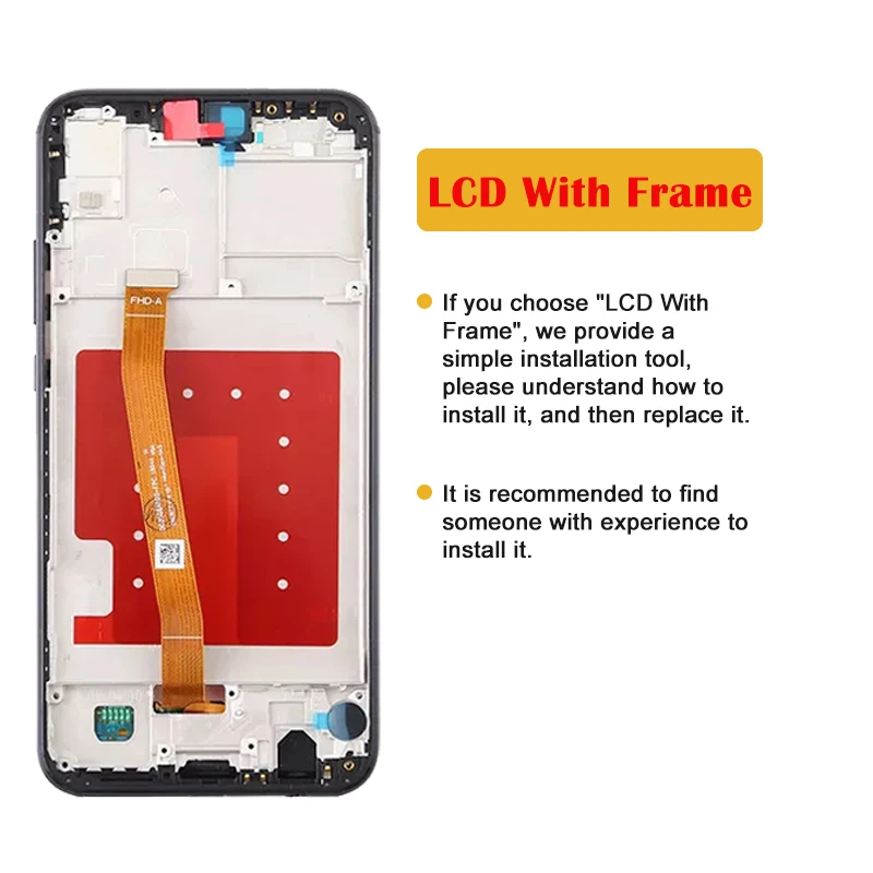 5.84 "per Huawei P20 Lite ANE-LX1 ANE-LX2 Display LCD Touch Screen Digitizer per Huawei Nova 3e sostituzione dello schermo LCD