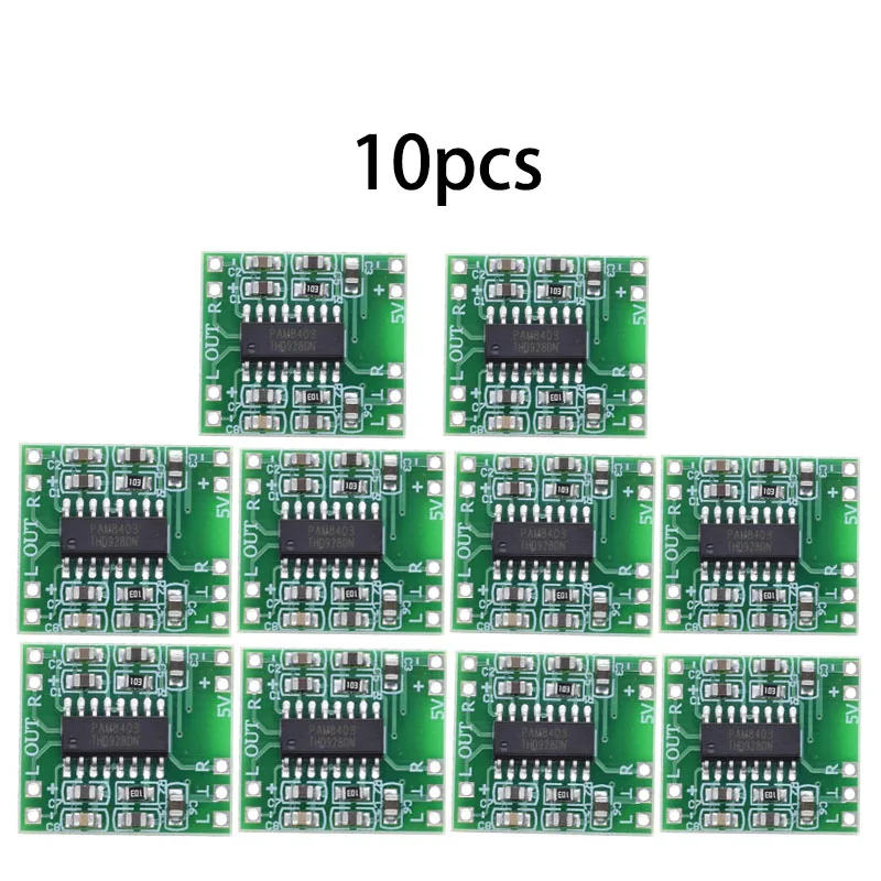 PAM8403 Super Mini Placa Amplificadora Digital, Poderosa Fonte de Alimentação USB, 2*3W, Classe D, 2.5 a 5V