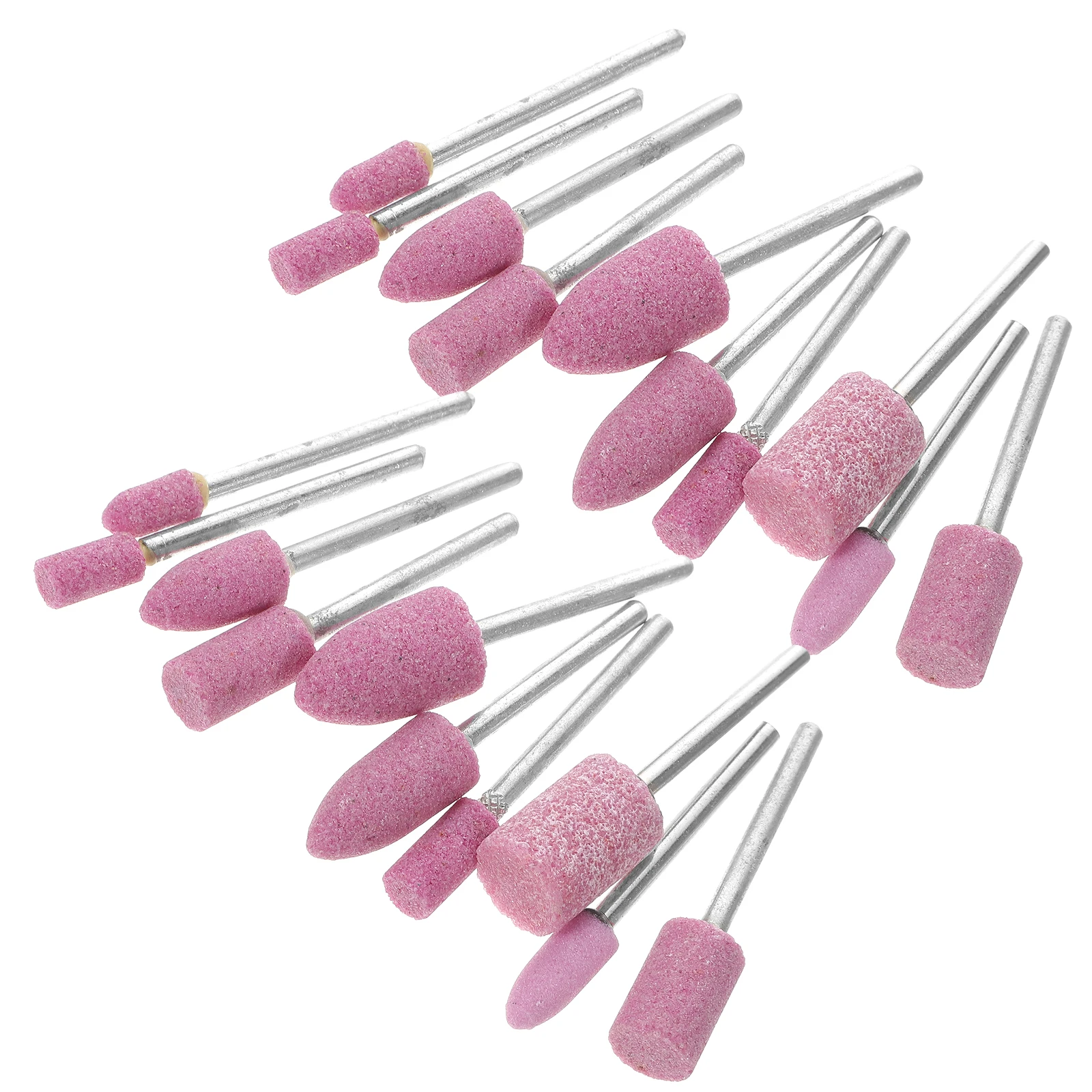 

20 Pcs Grinding Head Drill Accessories Stone Wheel Bits for Stones Metal Rotary Tool Mounted Points Abrasive Sanding Polishing