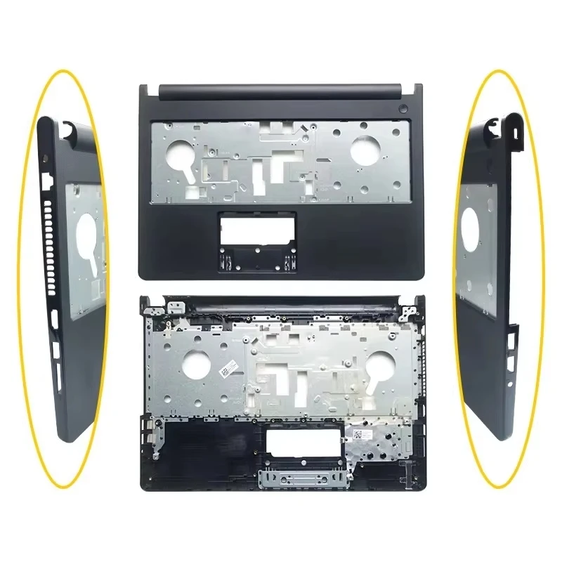 Capa para laptop para dell vostro 15 3558 3559 v3558 v3559, capa superior lcd/capa de moldura/capa superior de apoio para as mãos/capa de base inferior/porta inferior