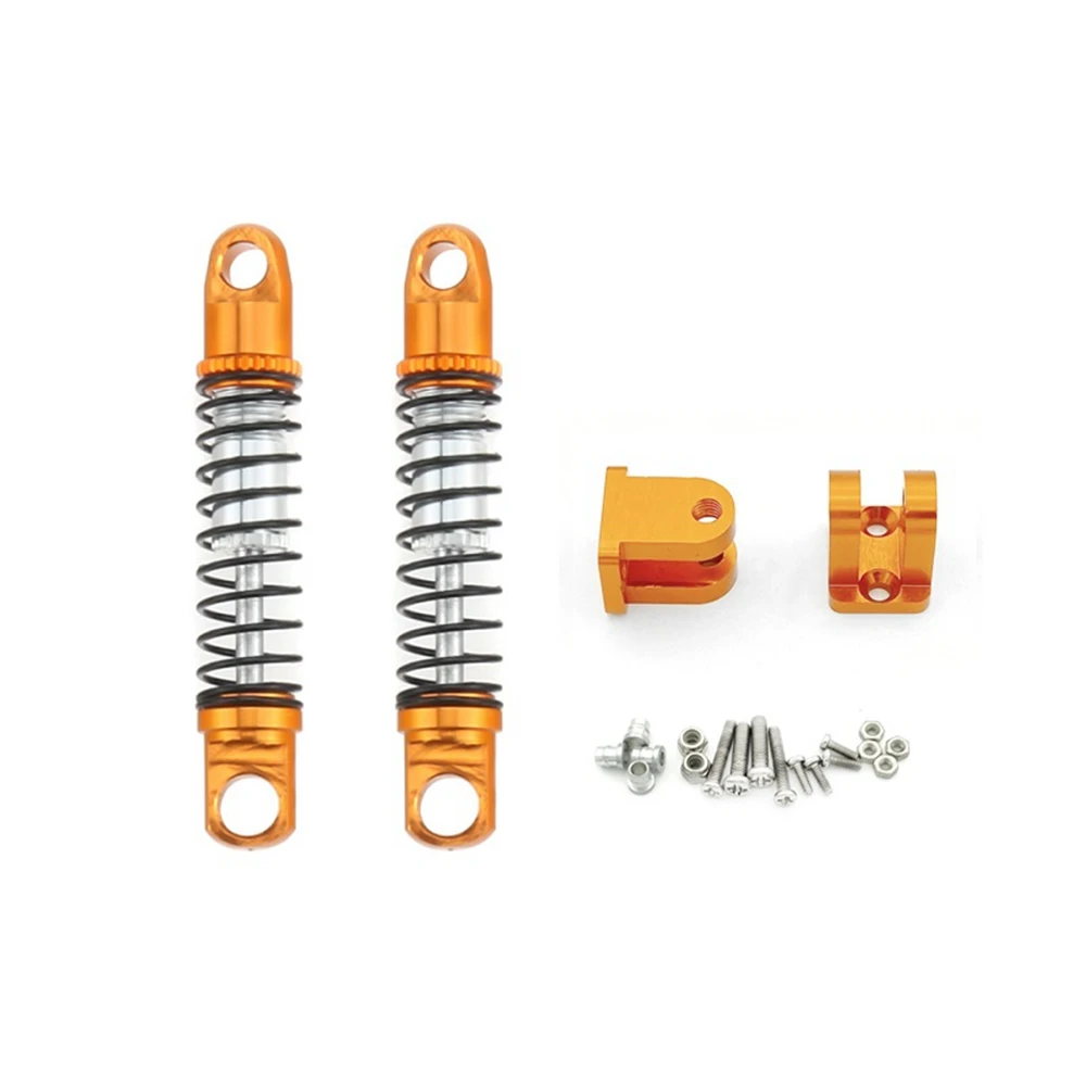 For WPL D12 D42 1/10 RC Car Metal Front Shock Absorber Damper with Mount Fixed Seat Upgrades Parts Accessories,3