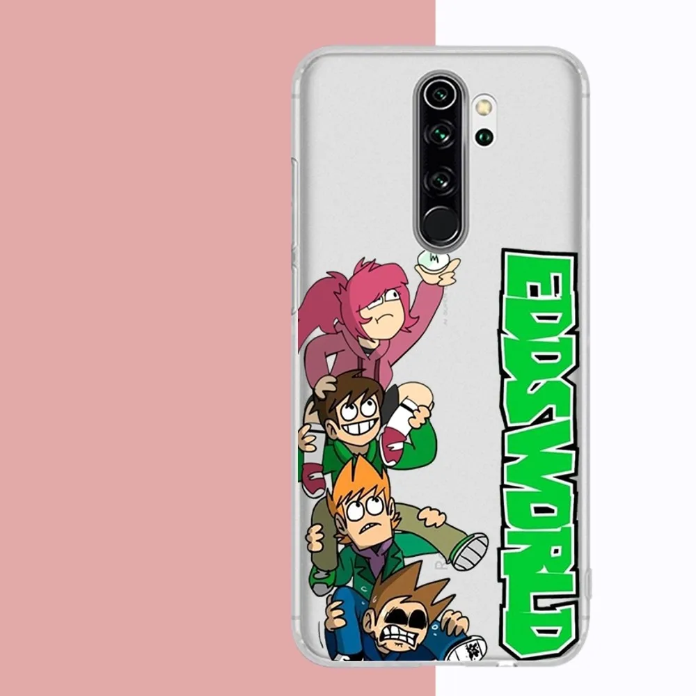 Cartoon Cute Eddsworld Phone Case For Samsung S 20 21 22 23 for Redmi Note7 8 9 10 for Huawei P20 30 40 Clear Case