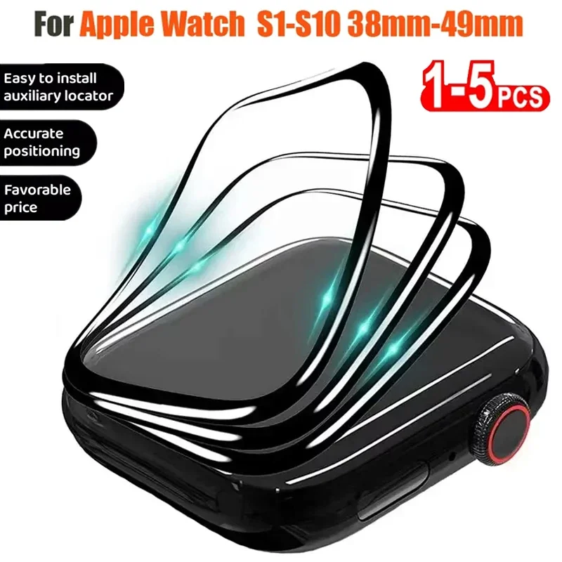 5 Stücke Keramikfolie Installieren Werkzeug Displayschutzfolie Für Apple Watch Ultra 10 9 8 7 46mm 49mm 45mm 41mm iwatch 6 5 SE 44mm 40mm 42mm