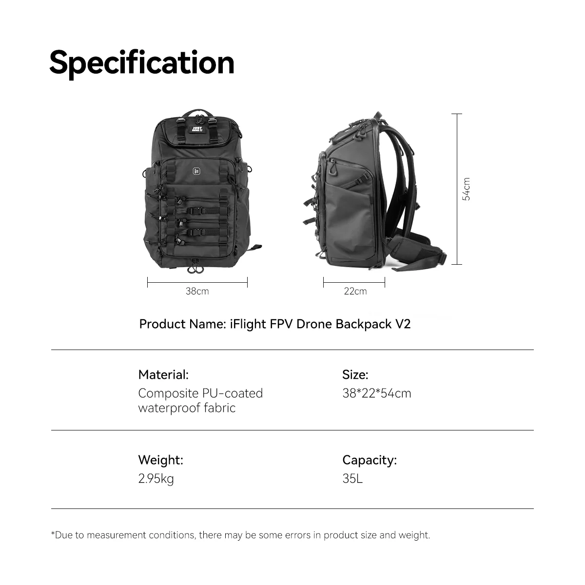 Mochila para drone iFlight FPV V2 à prova d'água resistente a rasgos 180 °   Mochila FPV com respirabilidade e capa flip