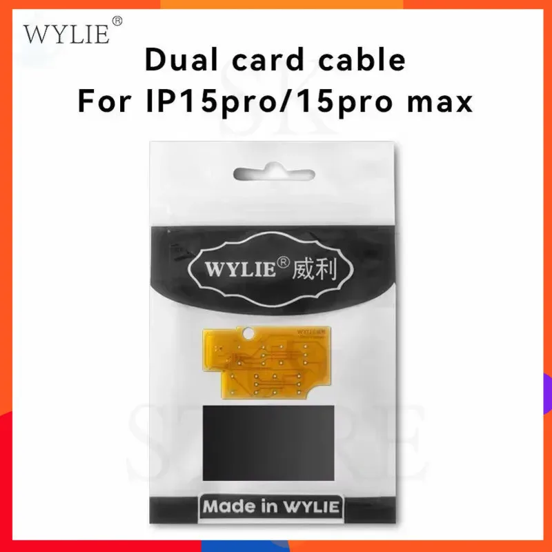 Wylie-Tarjeta Sim Max, tarjeta ca‮lb‬e para i‮hpone one 15 ‮rP‬o/15 ‮rP‬o cable cambiador de tarjeta integrado, Tarjeta Única y uso de tarjeta dual