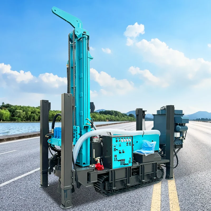 Farmland Irrigation Water Well Drill Portable Diesel Power 180m Drilling Depth Water Well Drilling Machine