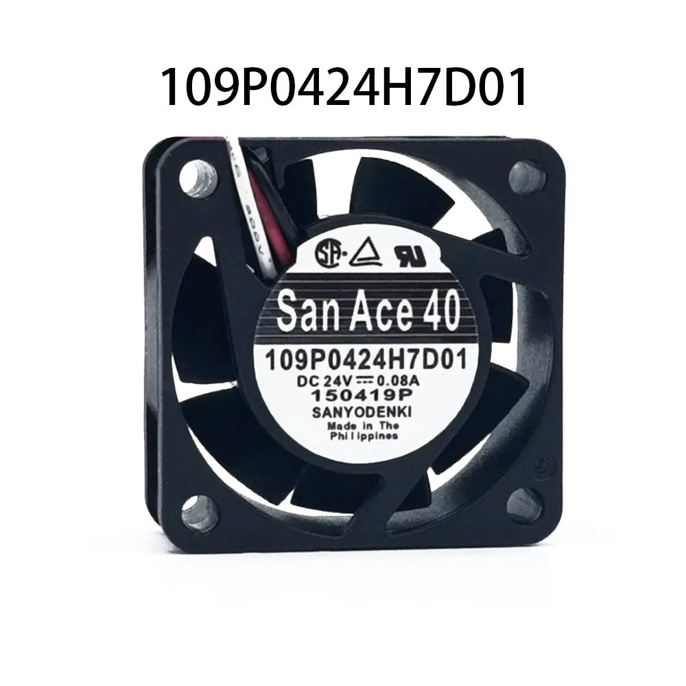 

For New SANYO Fanuc system cooling fan 109P0424H7D01 24VDC 0.08A 3-wire 40*40*15mm