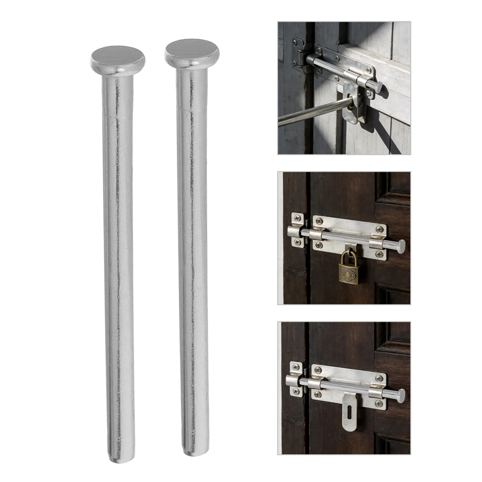 

6 шт. 3,6-дюймовые съемные шарнирные пины из нержавеющей стали для деревянных дверей, внутренних дверных петель, съемные усиленные шарнирные пины