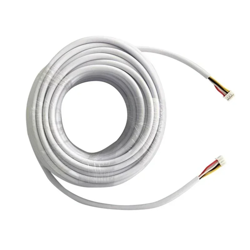 4 Core 5M/10M/20M Extension Cable For 28 AWG 4 Wire Copper Line Video Door Phone Doorbell Intercom System