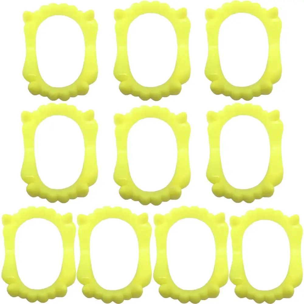 

10 шт./компл., светящиеся протезы, оборотень, косплей, реквизит, Хэллоуин, искусственные зубы, пластиковые накладные зубы зомби, маскарад