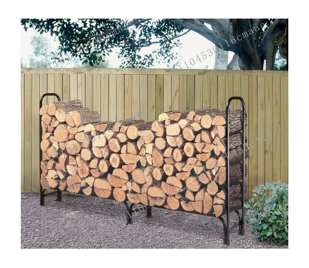 

New External Firewood Rack, Wooden Storage Rack, Steel Original Wooden Rack