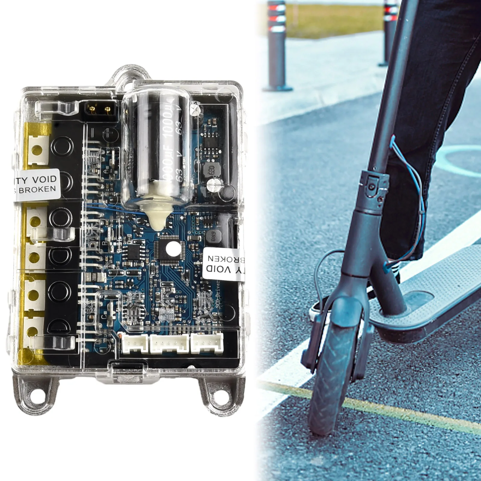 

Garden Indoor Office Controller Circuit Board Replacement 1 Pc ABS Material About 190g Accessories Electric Scooter