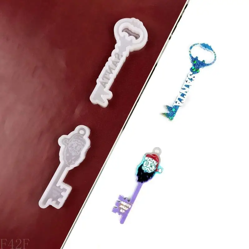 

F42F Chepchain Casting Silicone Flom для DIY для подвески для цепи с отверстиями кристаллической эпоксидной смолы формы