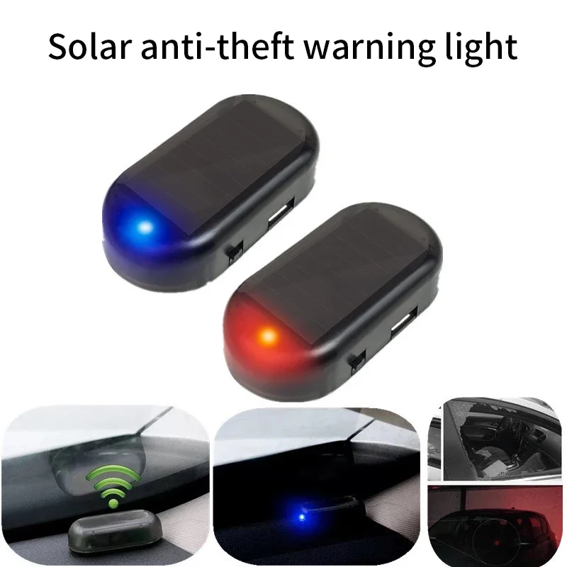 

Car Fake Security Light Solar Powered Simulated Dummy Alarm Wireless Warning Anti-Theft Caution Lamp LED Flashing Lights