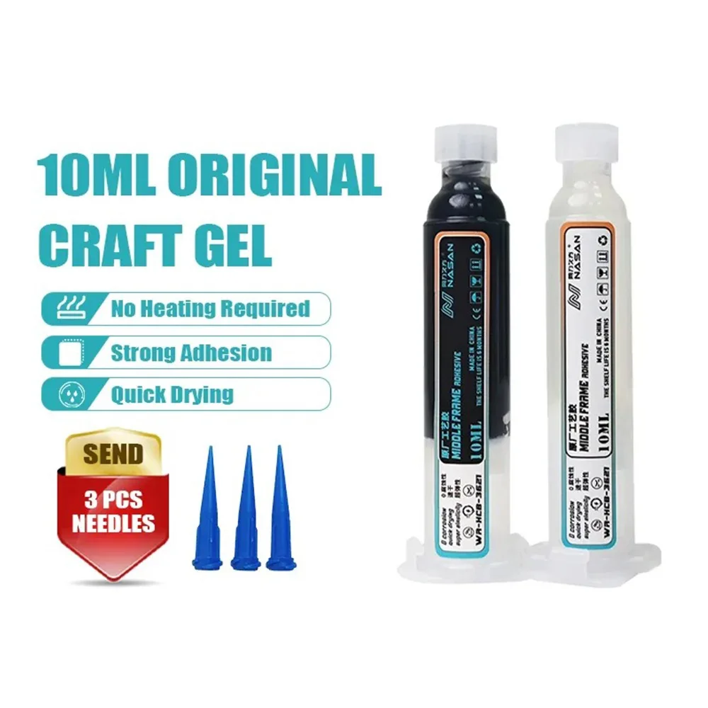 

NASAN 10ml Multifunctional Glue Mobile Phone Screen Frame Glue Speed Dry Cold Press Glue Sealant Adhesive For LCD Frame Bracket