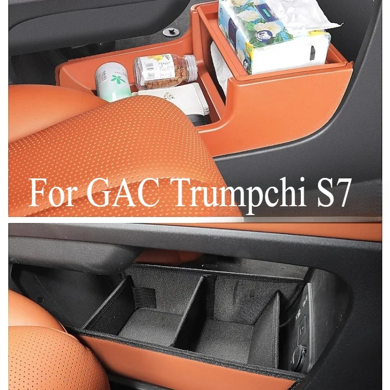 

Central Control Lower Storage Box Armrest Box Storage For GAC Trumpchi S7 Special Car Interior Accessories Decoration