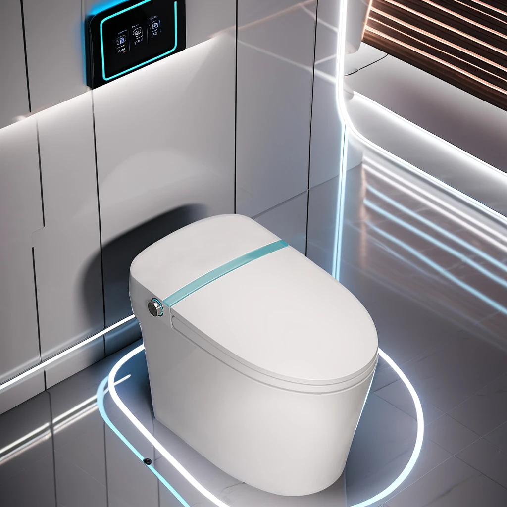 Customizable Smart Toilet With Self-cleaning Elongated Bowl Remote Control Included Floor-mounted Intelligent Smart Toilet