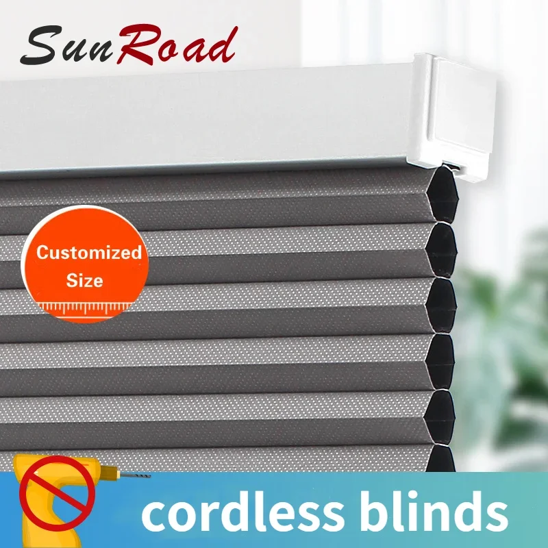 Top Down Bottom Up Cellular Shades Cordless Honeycomb Blinds No Screw Type for Window Shades Anti Uv High Quality