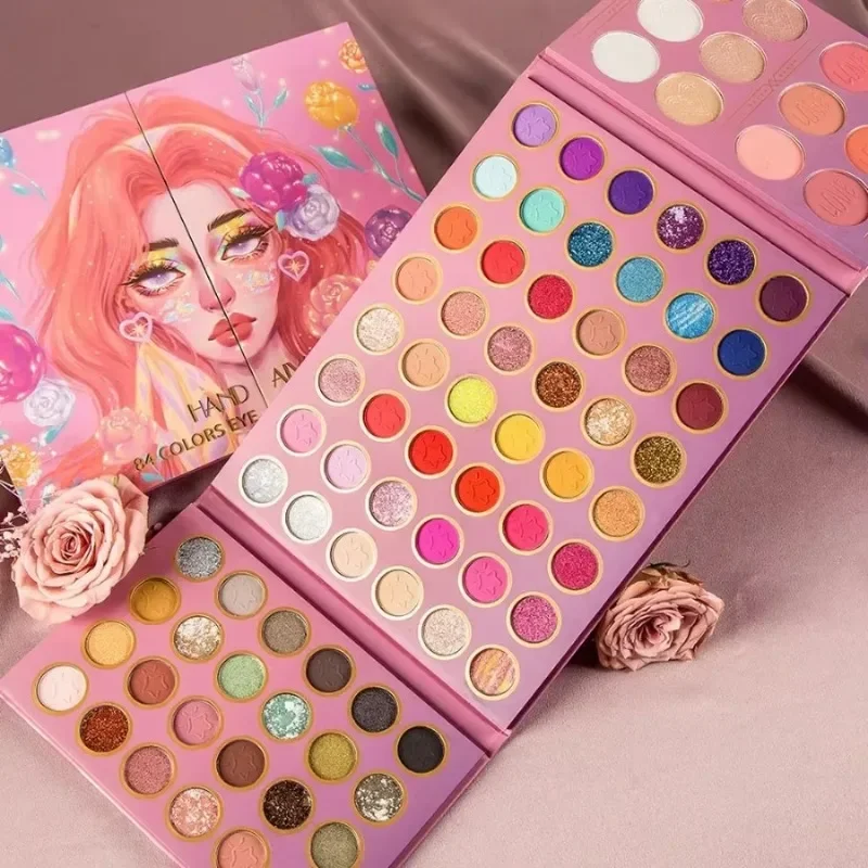 Seria cieni do powiek Pretty Matte Shimmer Shine Paleta cieni do powiek Makijaż Kolorowy, lekki proszek do cieni do powiek