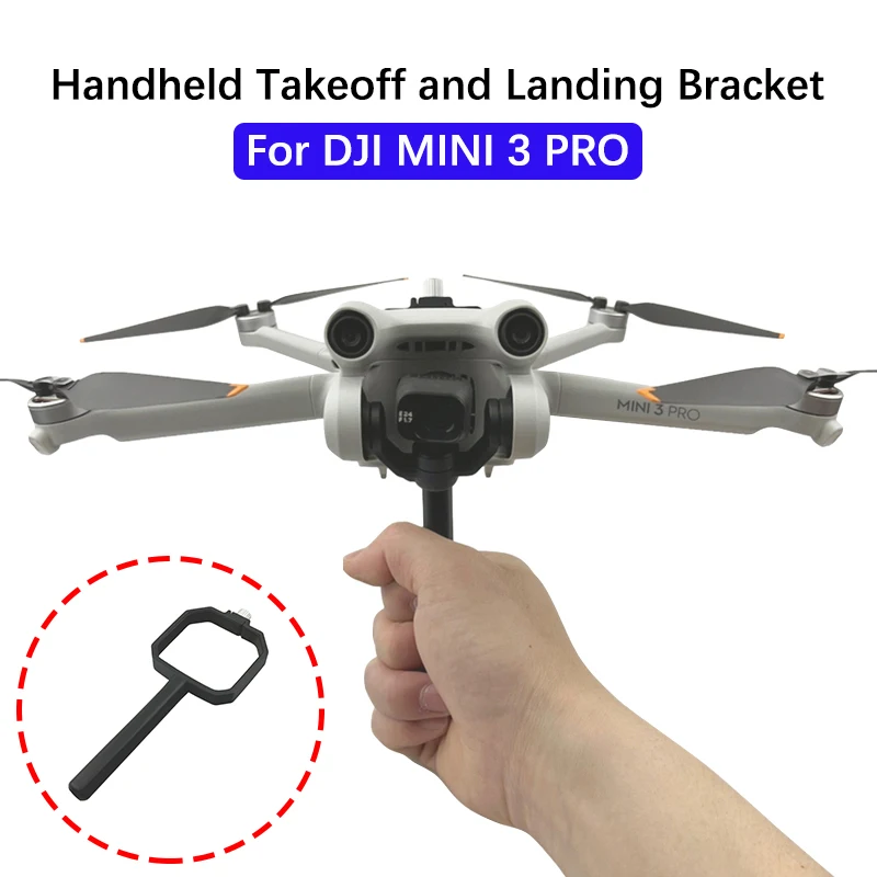 For DJI MINI 3 PRO Drone One Mirror Bottom Long Lens Shooting Bracket Handheld Takeoff and Landing Stand Holder Accessories Kit