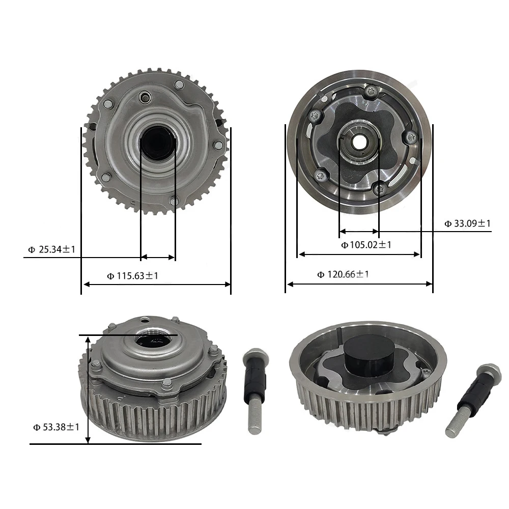 55568386 55567048 for Chevrolet 2010-2017 Aveo Cruze Sonic G3 Set Camshaft Gear Intake & Exhaust