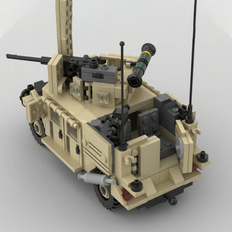 

449 шт. MOC HMMWV M1165 SOV военный тактический автомобиль DIY образовательная модель строительные блоки игрушки на день рождения подарок сборка для детей
