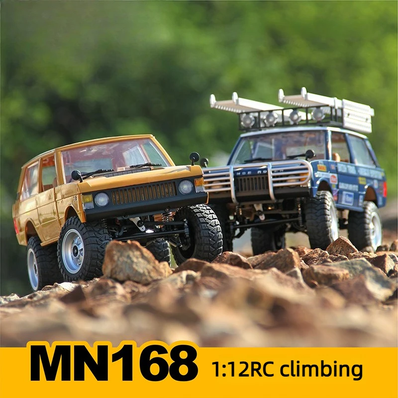 MN168 1:12 4WD RC Off-Road Vehicle 2.4GHz with Headlights Outdoor RTR All-Terrain Remote Control Off-Road Climbing Toy Car