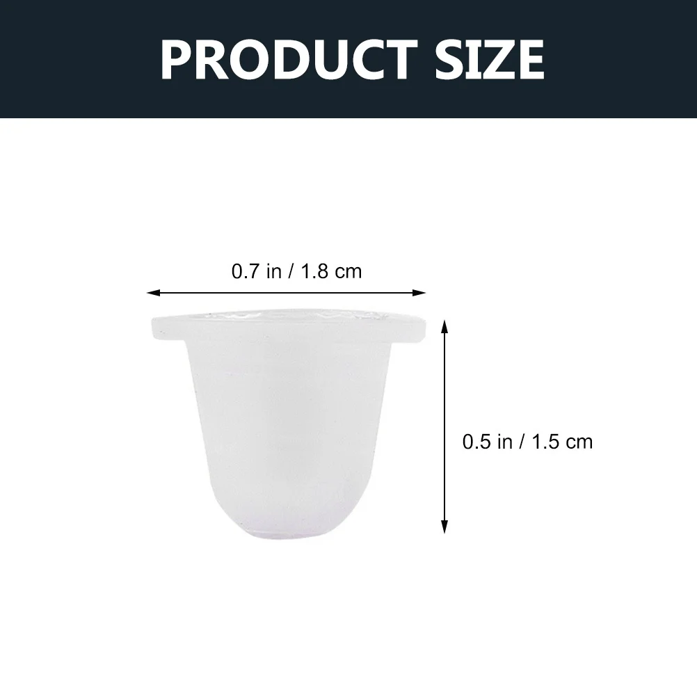 200 Stuks Wegwerp Siliconen Inkt Cups Uitstekende Pigment Retentie Geen Geur Veilig Sanitair Voor Tatoeëren En Microblading Make-Up