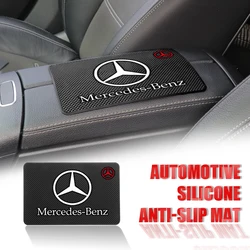 Alfombrilla antideslizante de silicona para salpicadero de coche, almohadilla antideslizante para gafas de teléfono, Mercedes benz AMG S K B E GLK clase W212 W213 W176 W221, 1 unidad