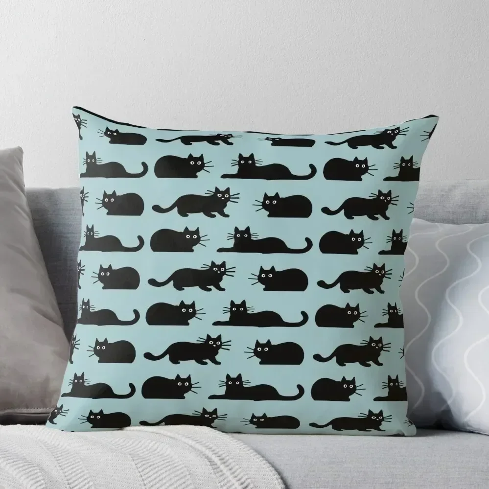 

Black Cat(s) Throw Pillow Throw Pillow Christmas Covers For Cushions anime girl Christmas Cushion For Home pillow