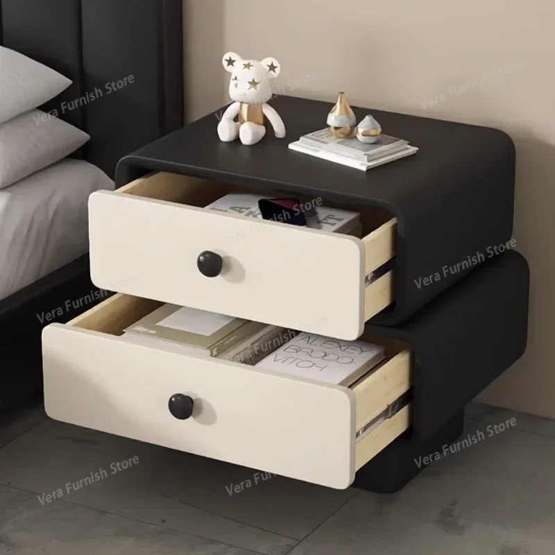 

Solid Wood Bedroom Nightstand Modern Maximalist Storage Nordic Nightstand Bedside Trendy Muebles Para El Hogar Bedroom Furniture