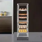 

20 Tier Aluminum Bakery Rack, Aluminum Bakery Rack, MobileTrolley Storage Cooling Rack with Lockable Casters