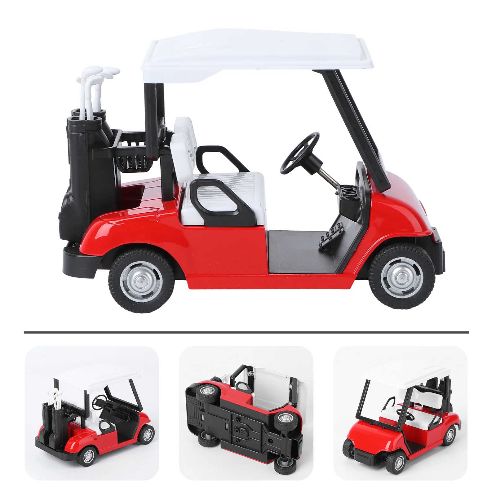 Model Car Realistic Detailed Toy Metal Golfs Cart Paper Cup Exquisite Workmanship Scale Alloy Mini