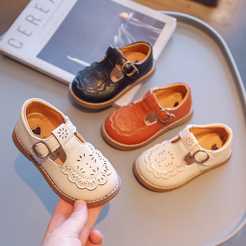 Baby Children's Leather Shoes Four Seasons Models Brown Soft Boys Girls Baby Casual Shoes Beige Fashion Kid Baby Walking Shoes