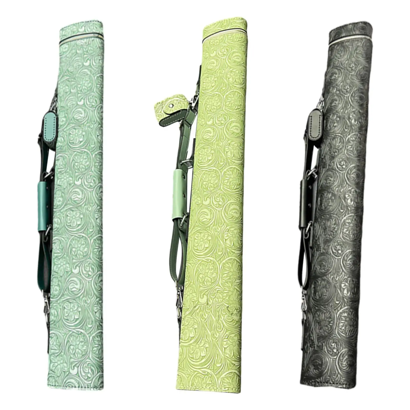 

Pool Stick Case 4 Holes PU Leather Portable Professional Compact Lightweight with Zipper Heavy Duty Billiard Stick Carrying Case