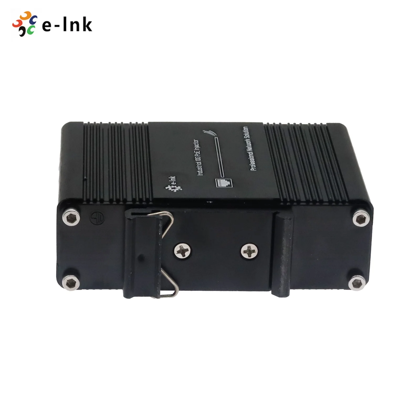 Outdoor PoE Injector 10G 802.3at 60W Active Din Rail Industrial Power Injector Adapter 12~48V DC Input with Booster Function