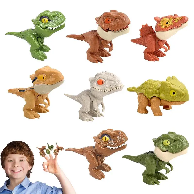 

Dinosaurs Finger Puppets Dino Hand Puppet Finger Biting Toy Preschool Learning Dinosaur Figures Educational Toys For Toddler Kid