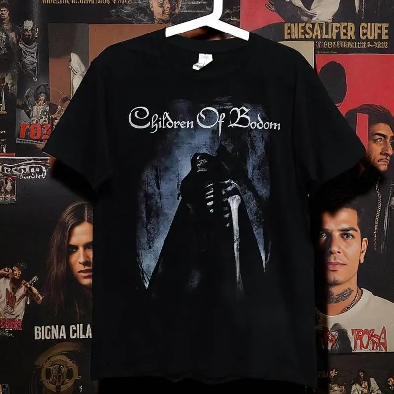 Vintage Children of Bodom rock music short sleeve black color shirt KV40135