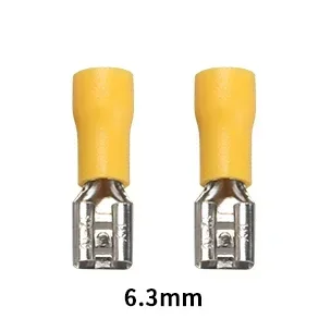 100/50/10 stücke Weibliche Crimp Terminal 2,8mm 4,8mm 6,3mm Isolierte Spaten Draht Stecker Elektrische Verdrahtung kabel Stecker Rot blau gelb