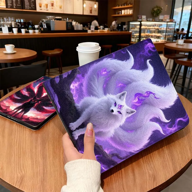 

Nine Tailed Fox World Pattern Tablet Case For Vivo IQOO Pad Air Pad3 IQOO Pad5 Pad2 Pad3 SE Pro 11.5 12.1 12.3 13 Inch