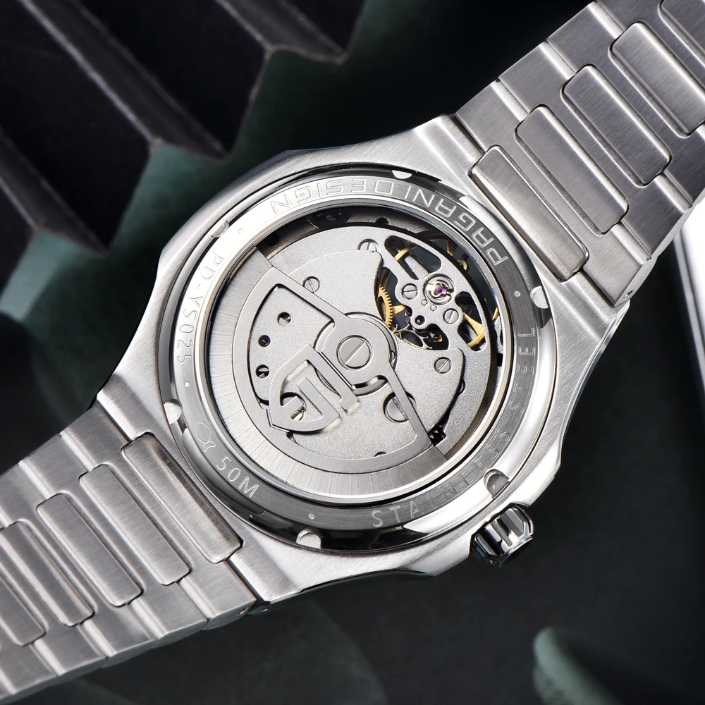 PAGANI DESIGN 2025 new Sapphire automatic mechanical watch men's gift gift box stainless steel men's watch 50 meters waterproof