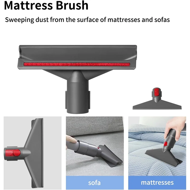 -A89Z For Dyson V7 V8 V10 V11 V15 Vacuum Cleaner Replacement Accessories–Pet Brush Mattress Brush Crevice Brush Flexible Hose