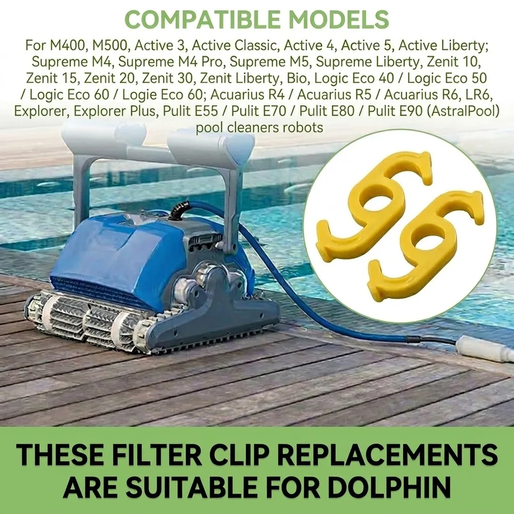9980731 Cartridge Locking Hook Compatible For Dolphin-M4 Filter Clip Replacements Parts Cartridge Closing Clips