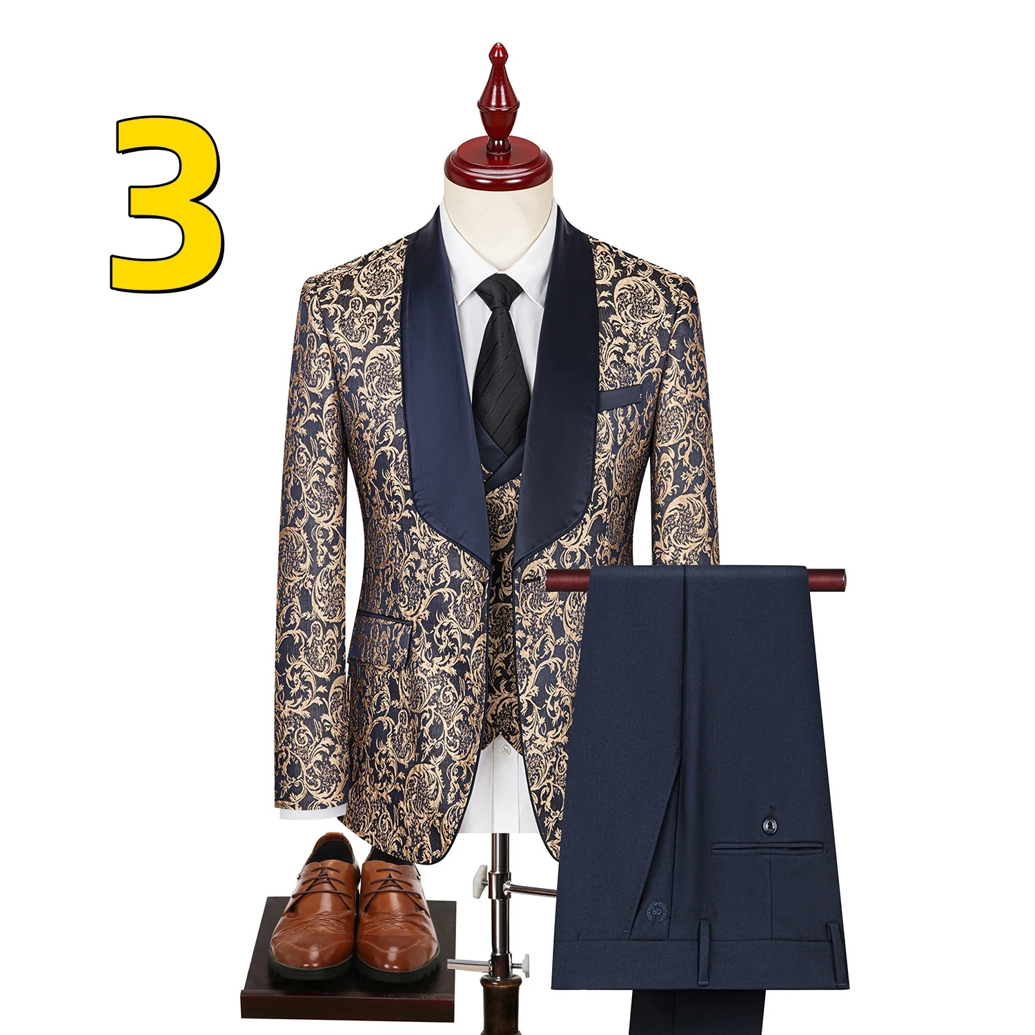 M10128 New Korean style slim fit full suit