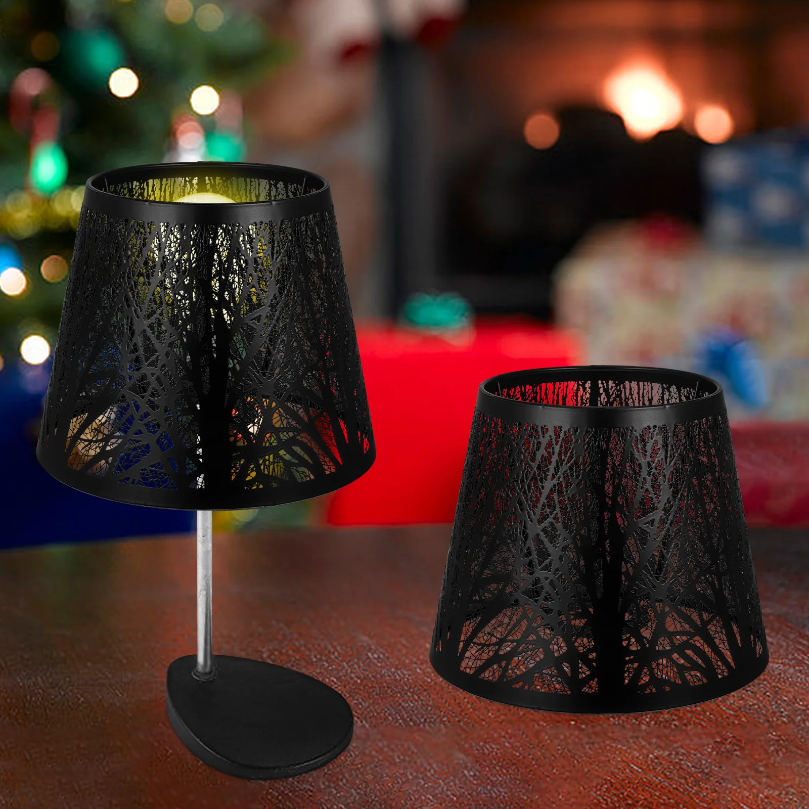 

1Pcs Decorative Table Lampshade Iron Art Durable Lamp Cover Soft Light Effect Creative Light Cover Lamp Decor for Home